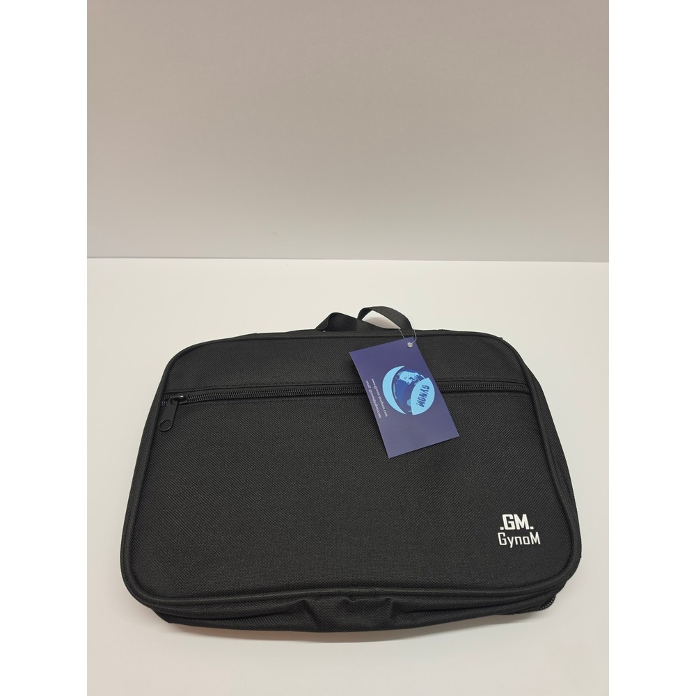 GynoM Hanging Toiletry Bag Black Canvas Travel Organizer Folding Makeup Case NEW